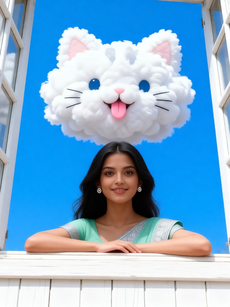 Cute animal clouds image