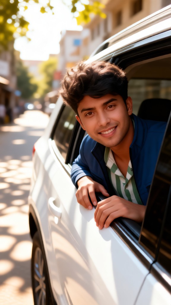 People sitting in the car - v1 image