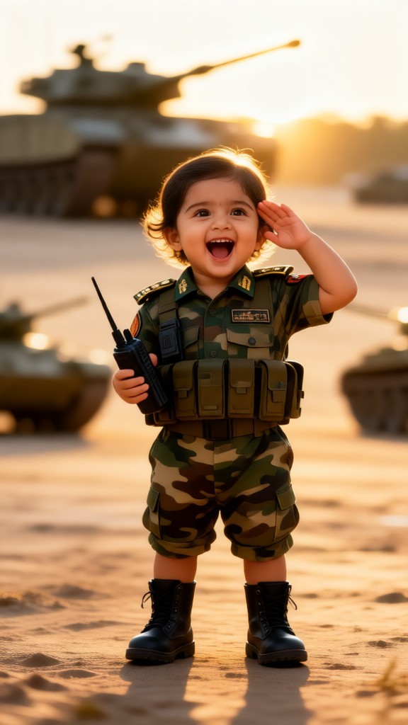 Military baby image