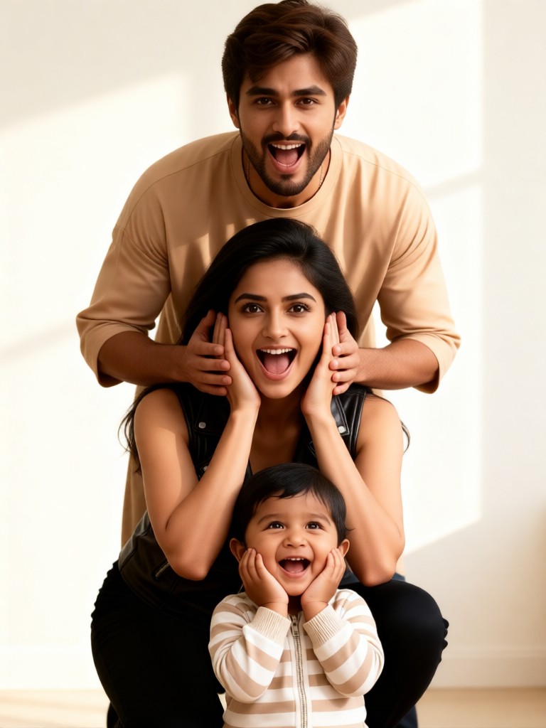 Happy family photo image