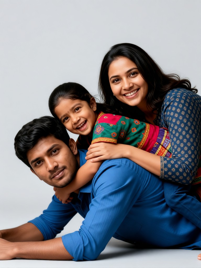 Happy family photo image