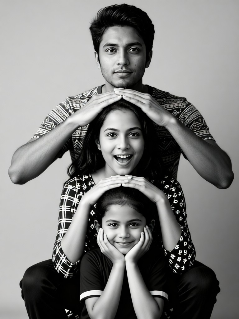 High end family photo image