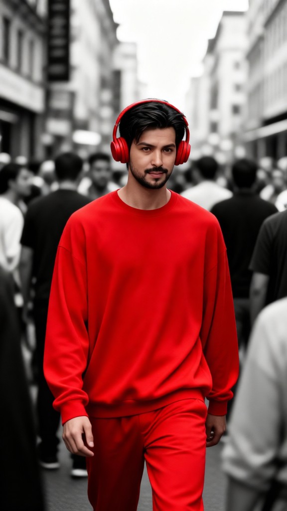 Only you are colored image