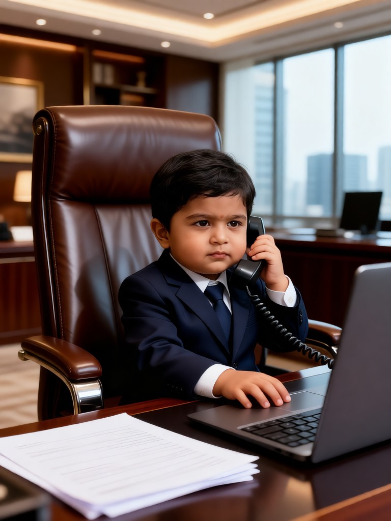 Baby Dresses Up as an Adult-1 image