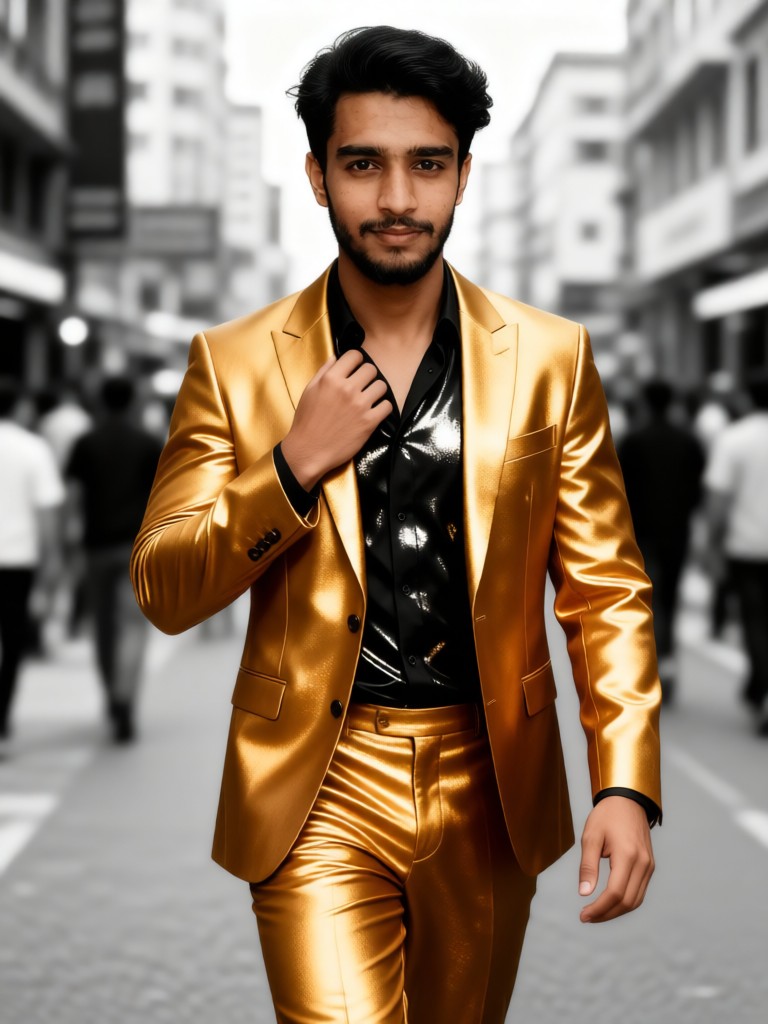 The Golden Glory in the Black-and-White World image