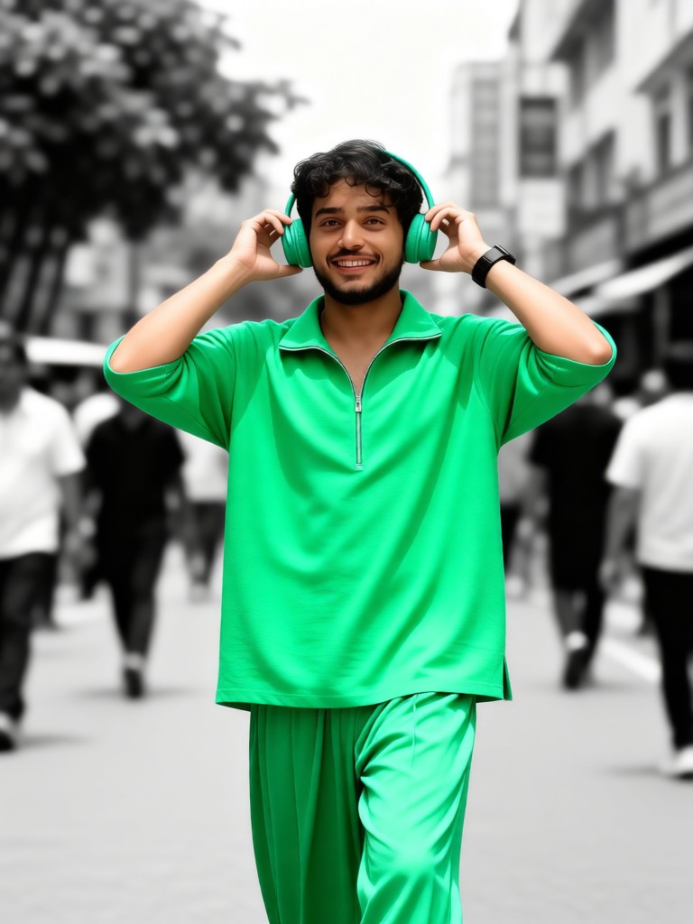 Sunshine Green in a Black-and-White World image