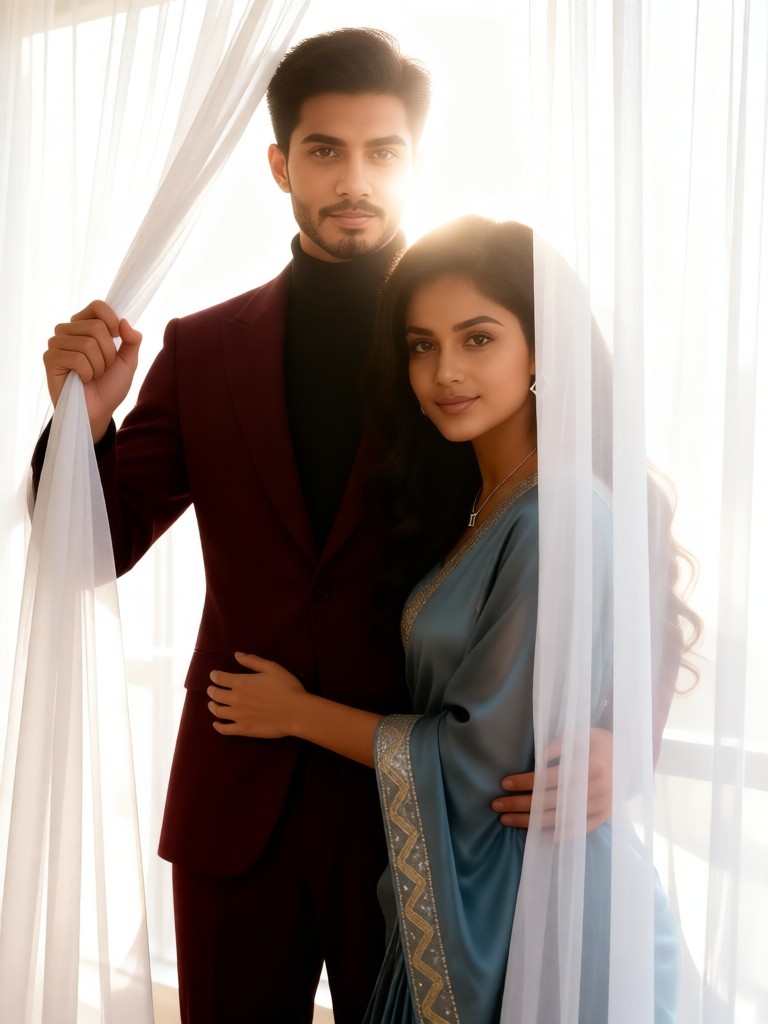 Chiffon Curtain Love image