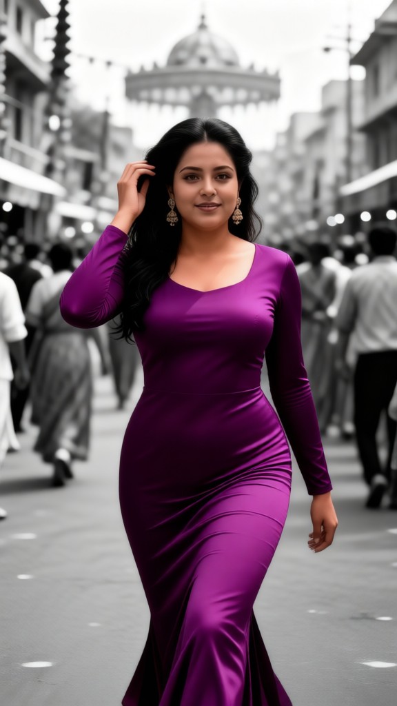 Black and White World: Sexy Purple image