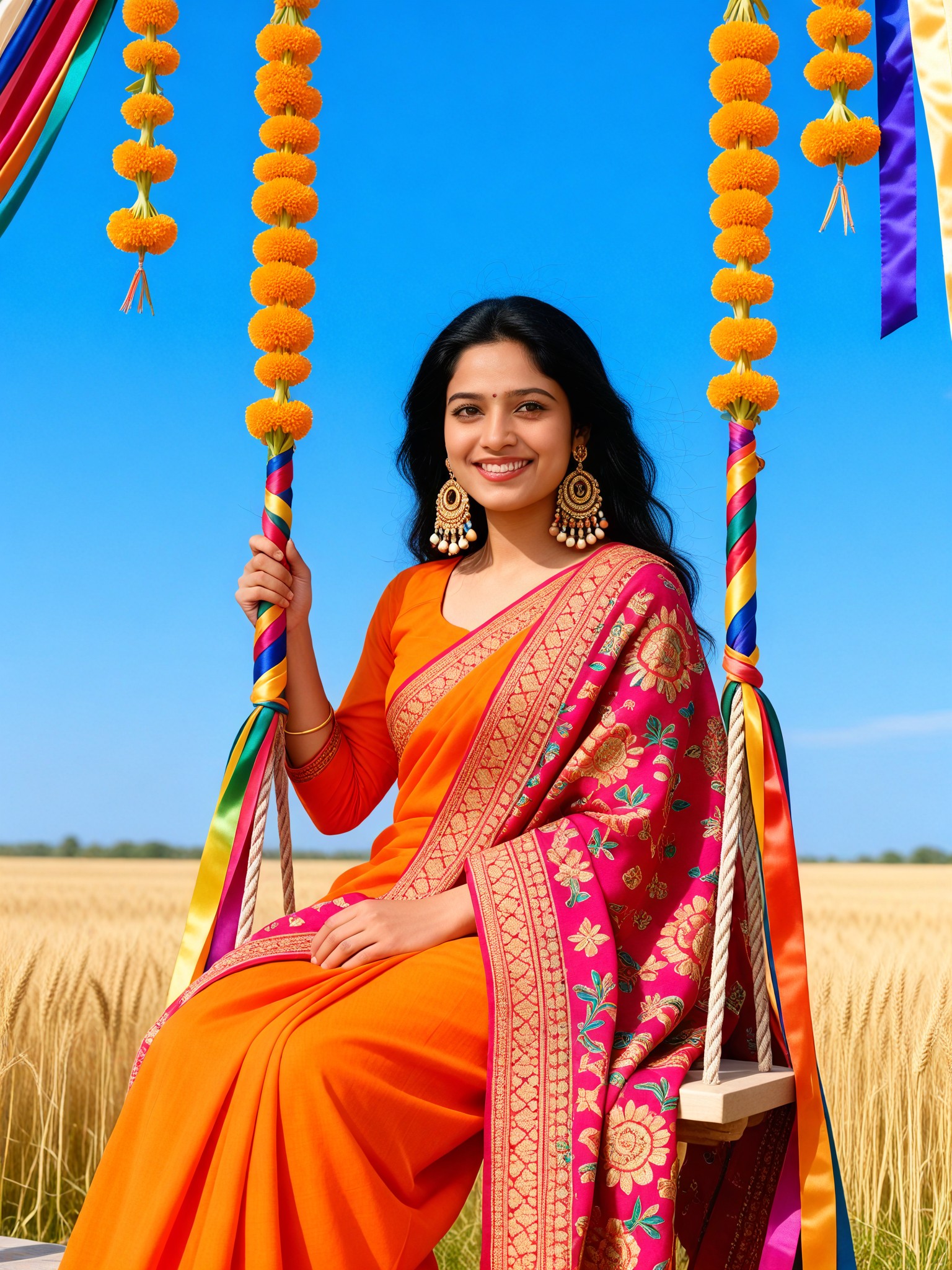 Baisakhi：Vibrant Phulkari Queen image