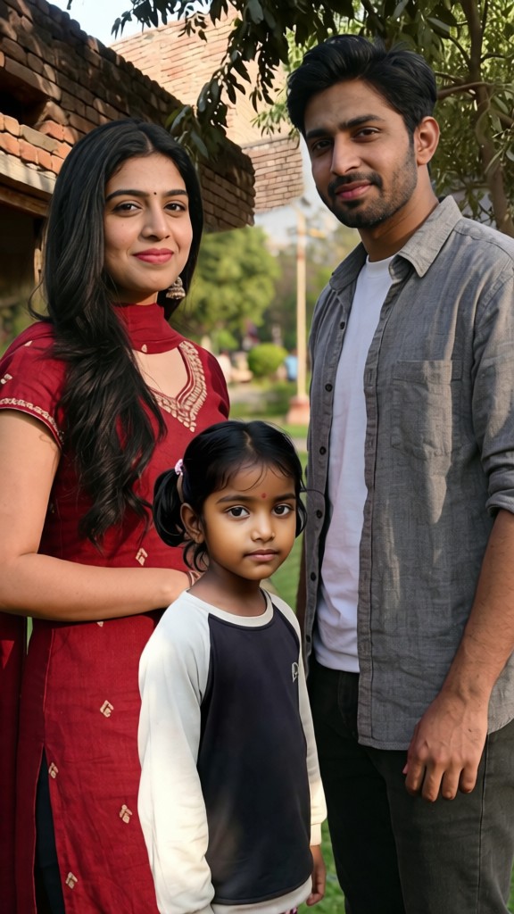A family hug photo-v image