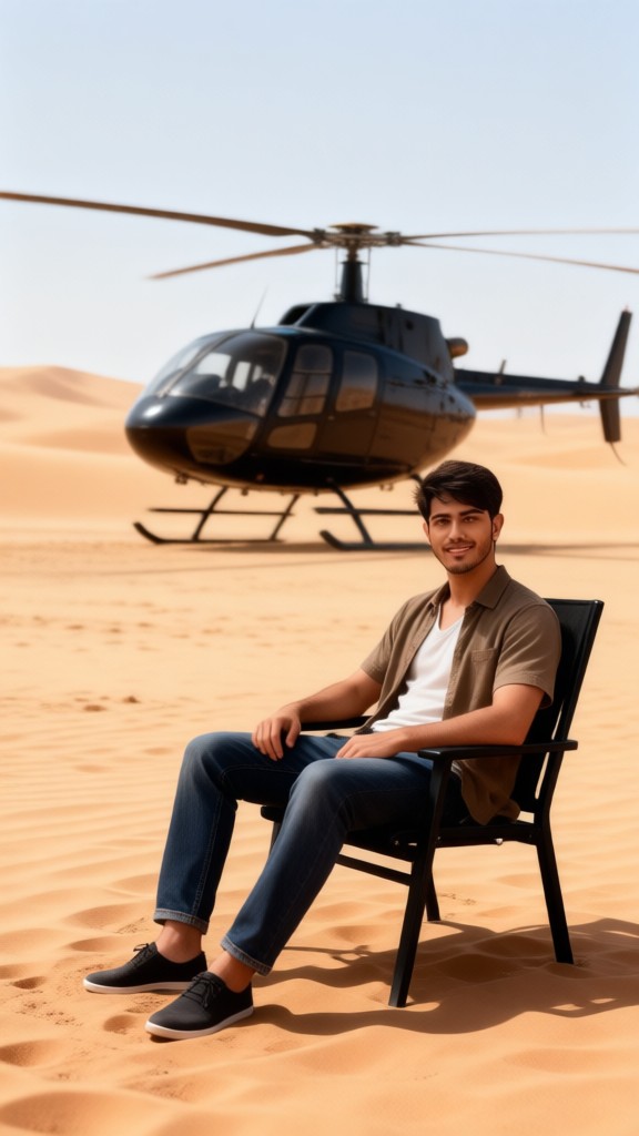 The shocking scene of yellow sand filling the sky image