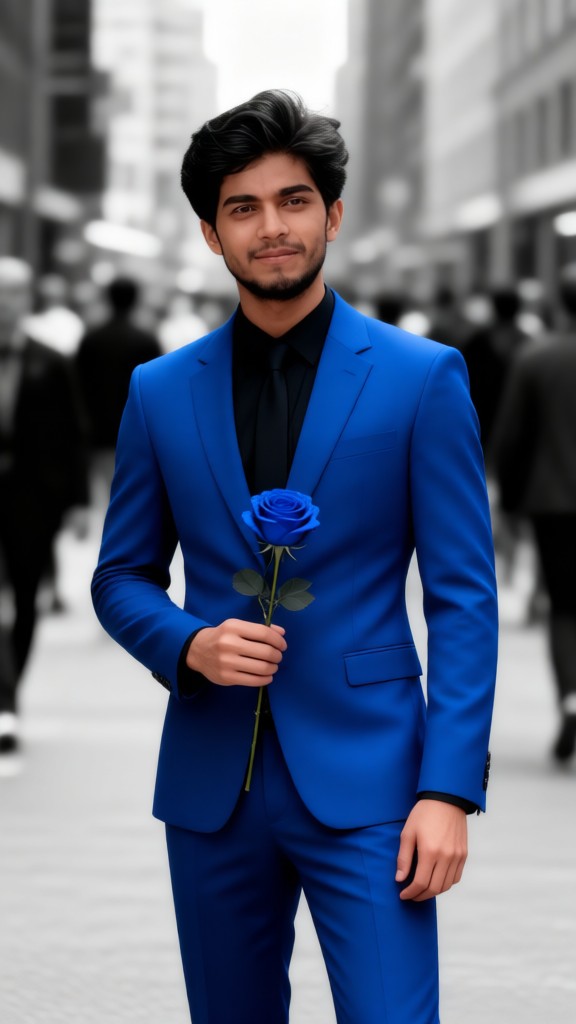 The Melancholic Blue of the Black-and-White City image