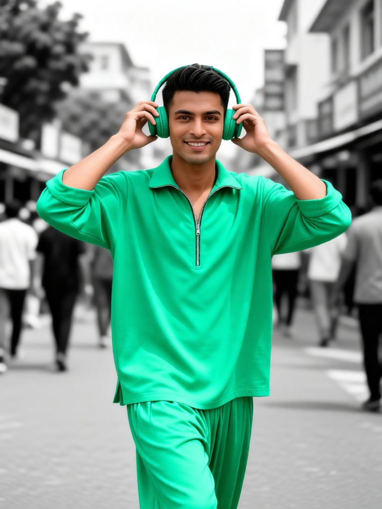 Healing Green in a Black-and-White World image