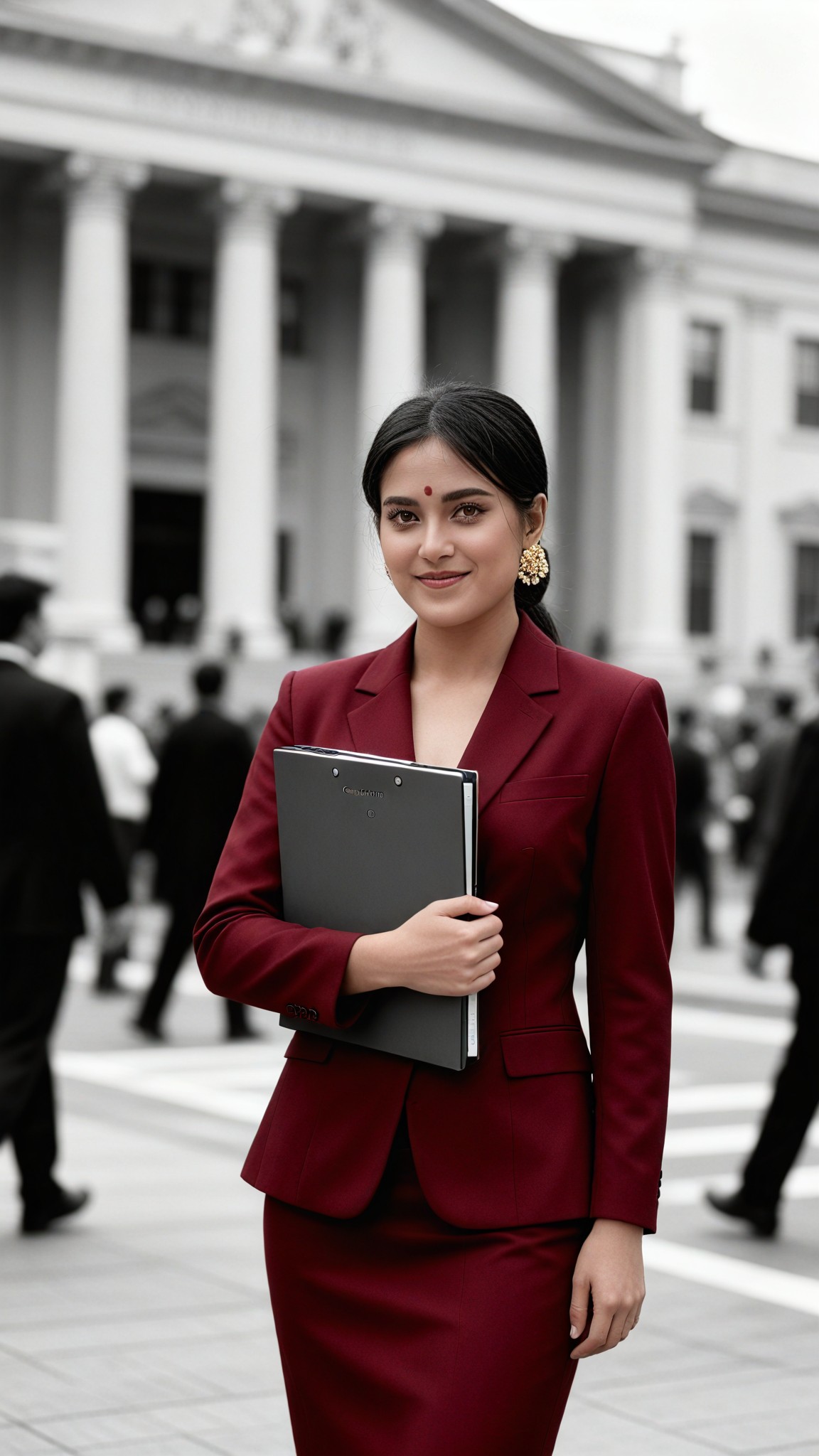 Colorful Lawyer in a Black-and-White World image