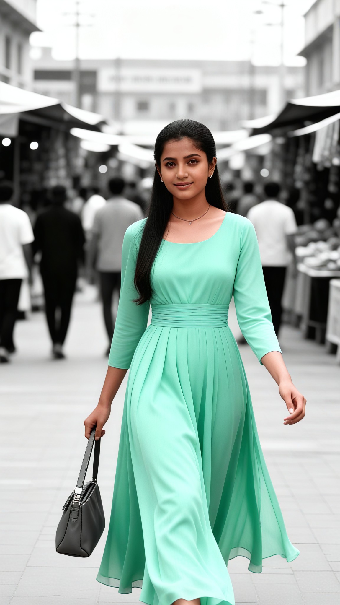 The Healing Green of the Black and White Square image