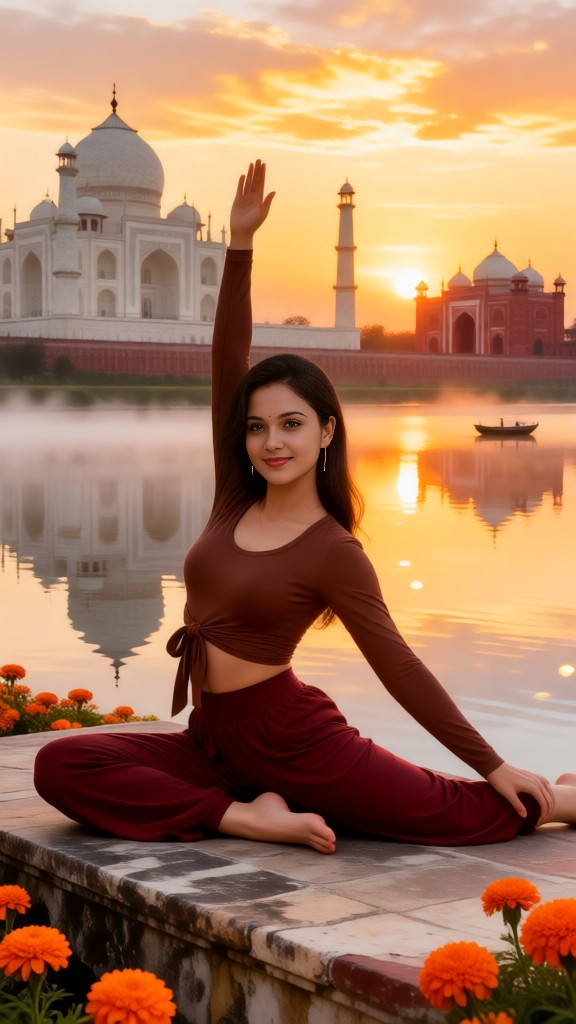 Scenic views + yoga image