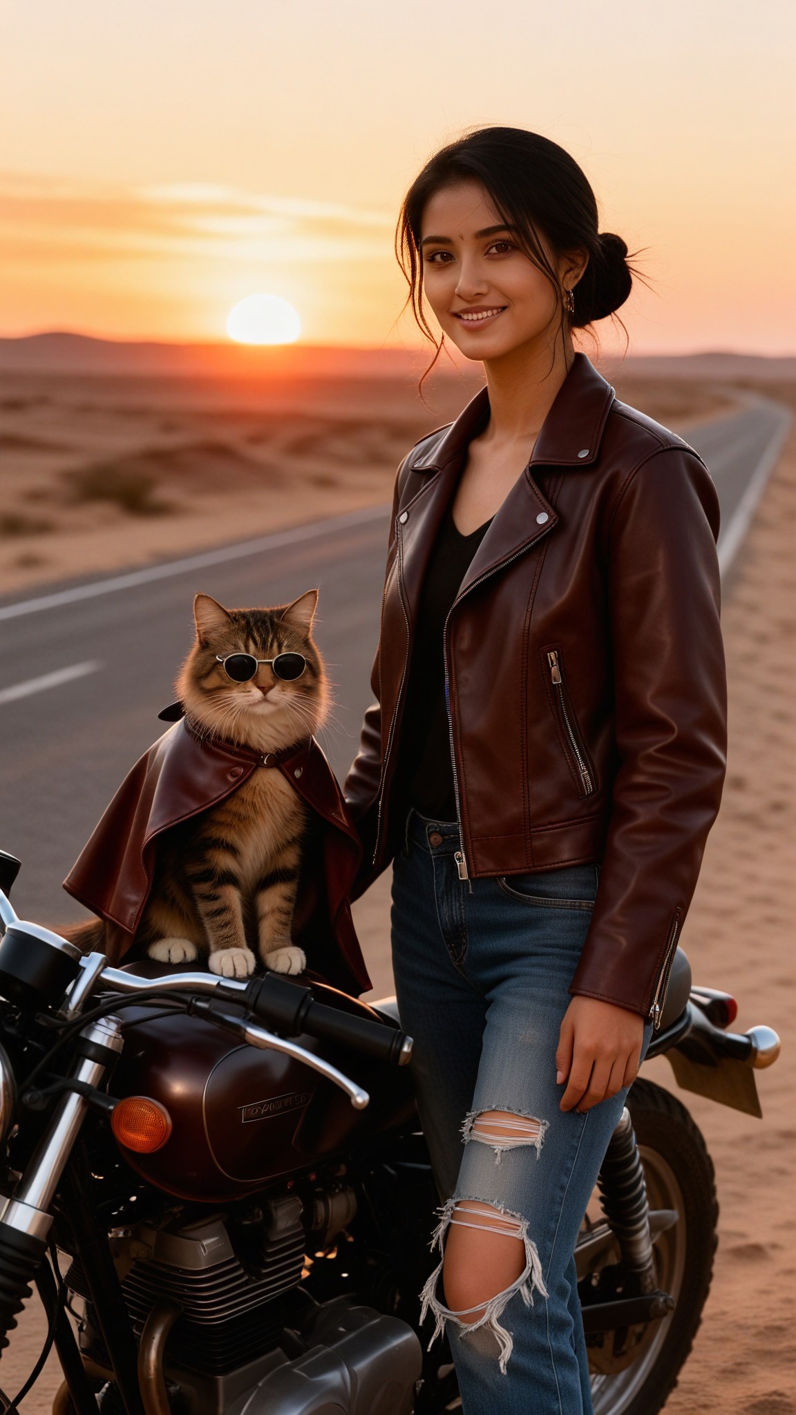 Rebel Rider Cat image