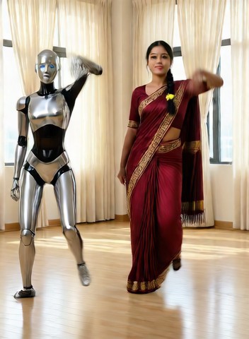 Dancing Hip Shake Dance with Robots image