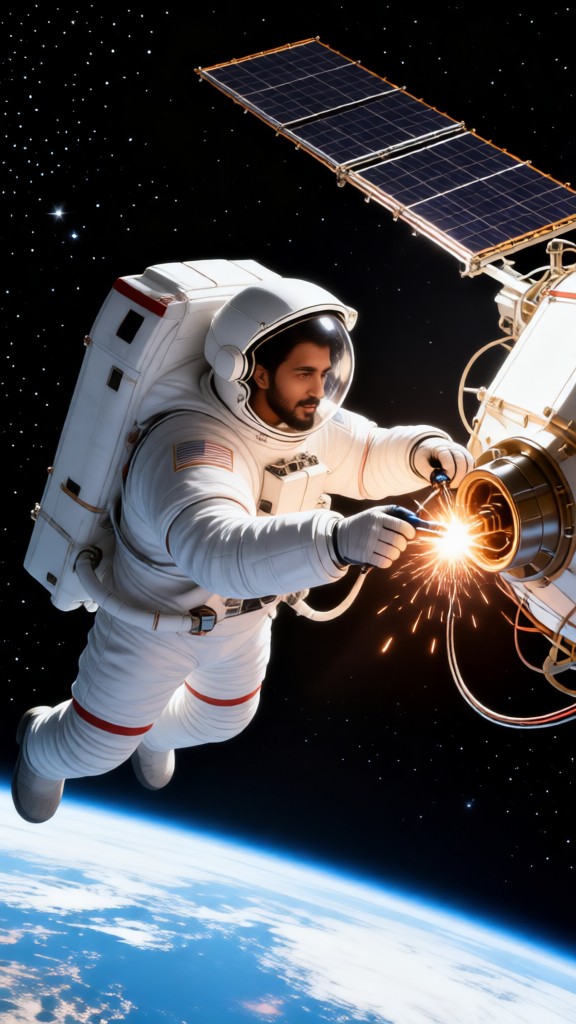 Repairing spacecraft image