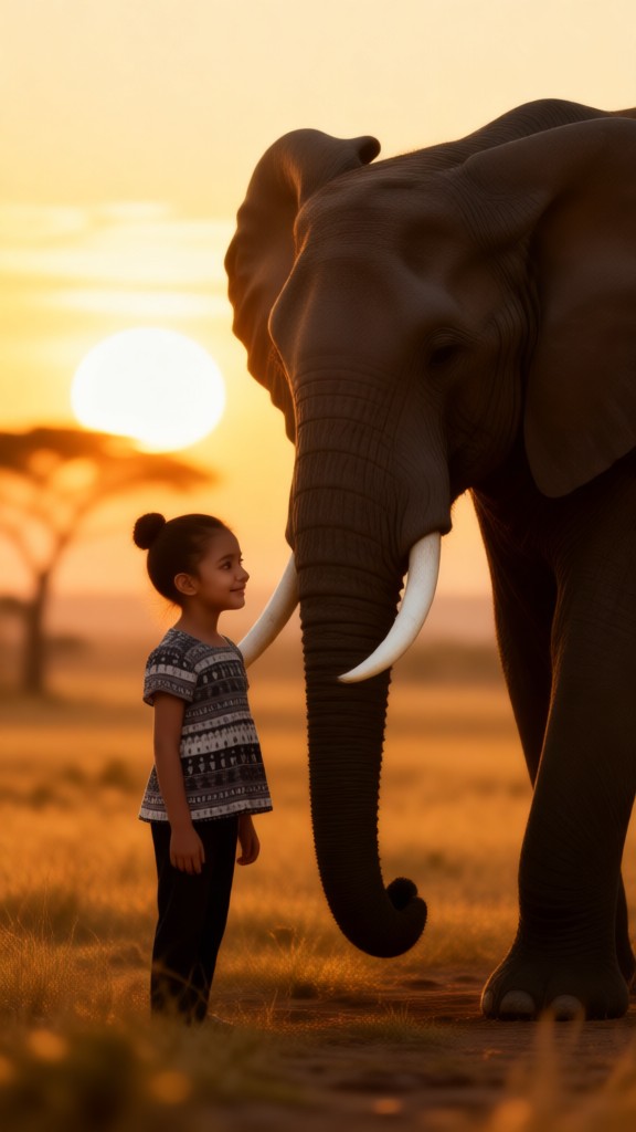 Hug an elephant image