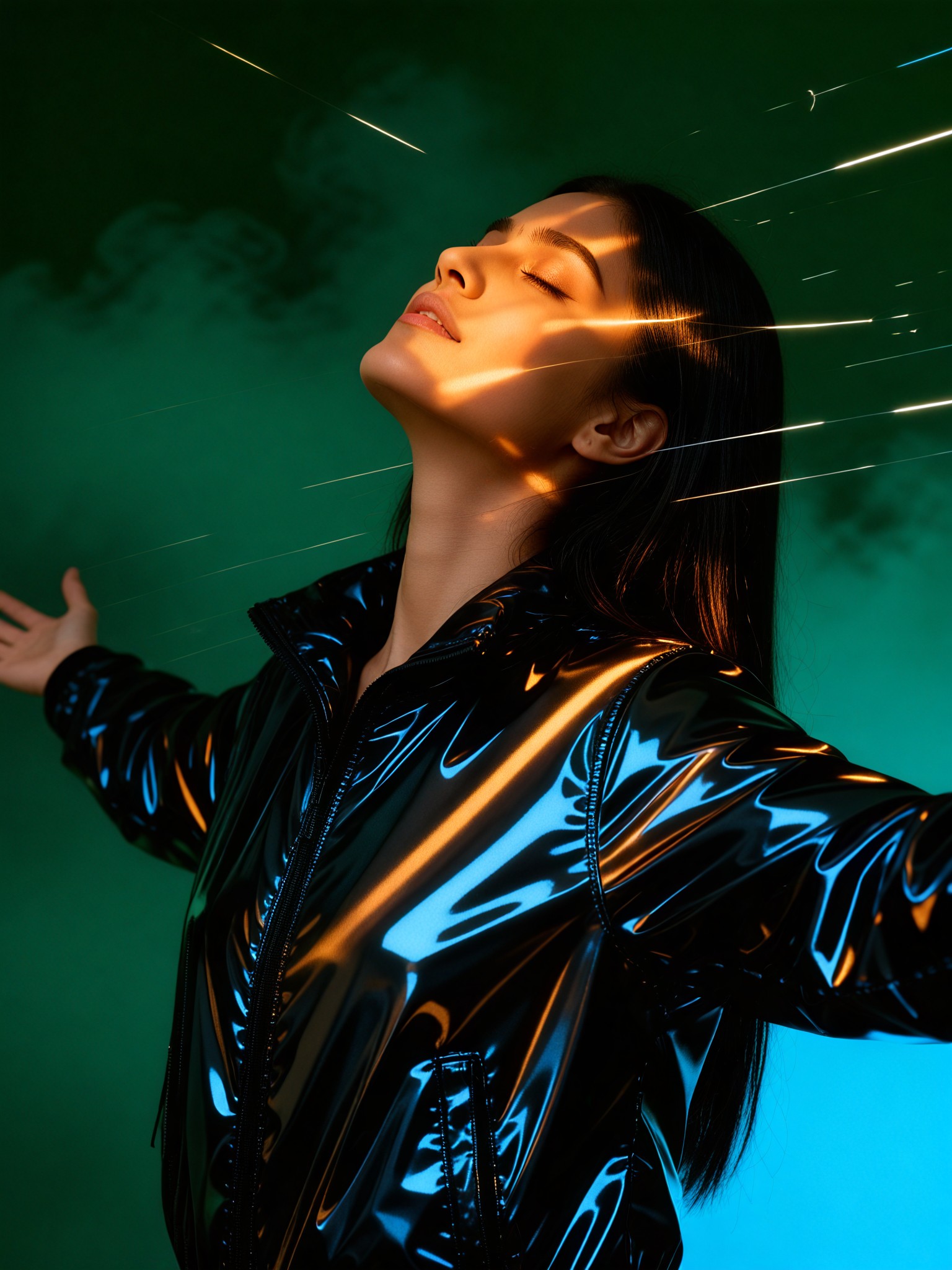 Wave Light Artistic Portrait image