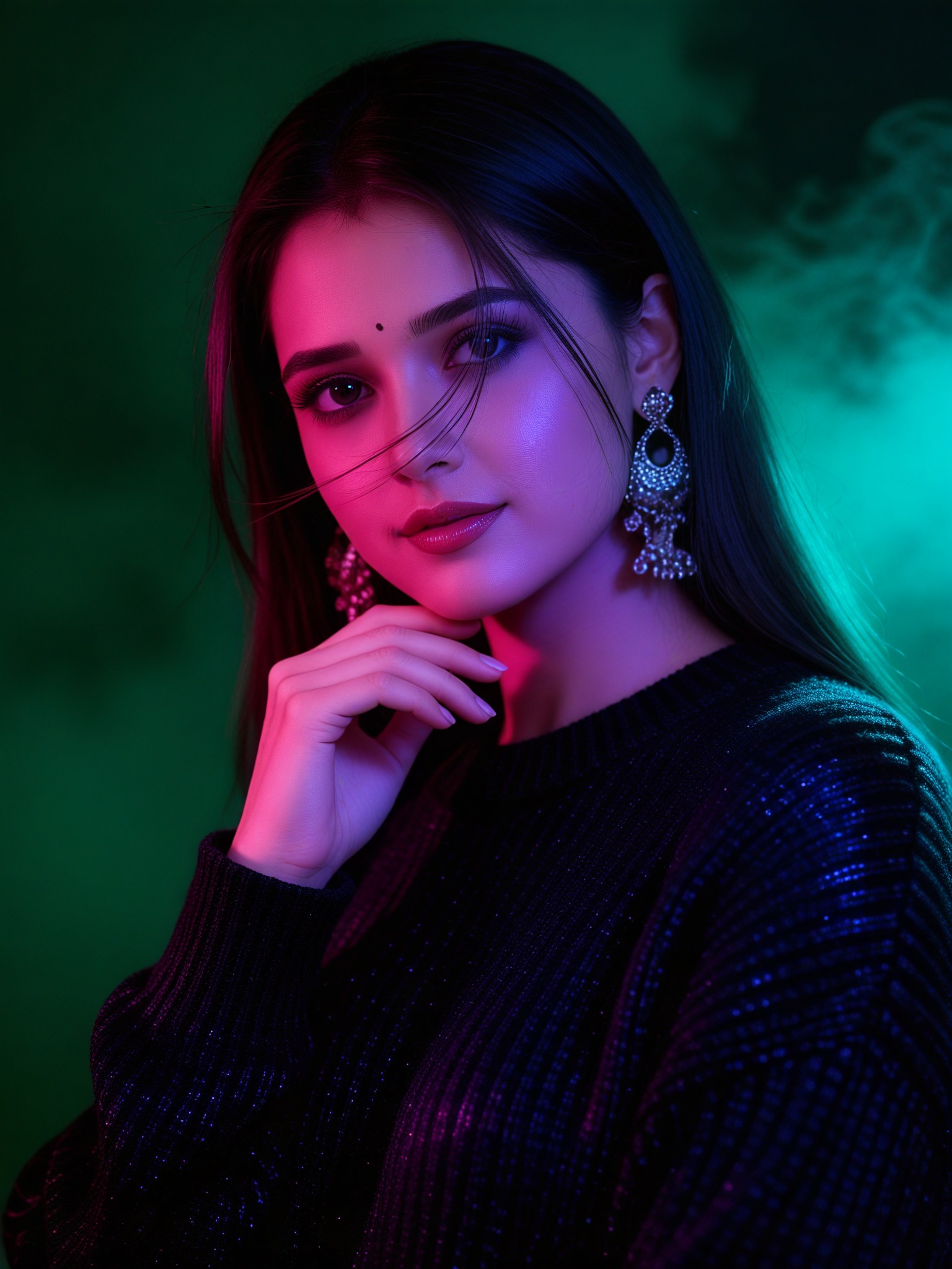 Purple Art Light Portrait image