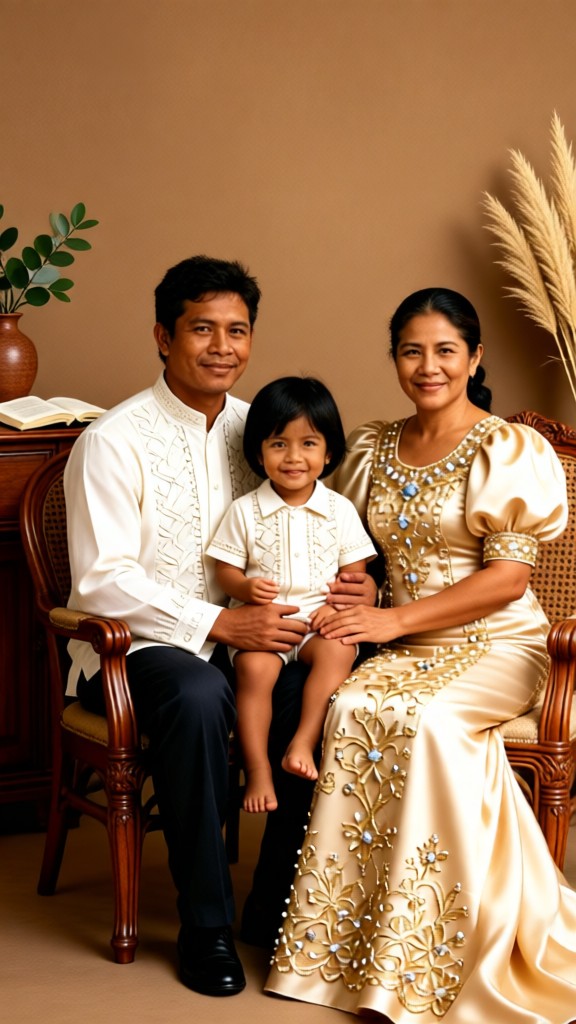 A family of three image