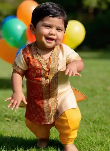 Wow!Little baby dancing image