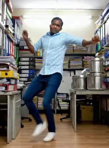 Handsome man dynamic dance image