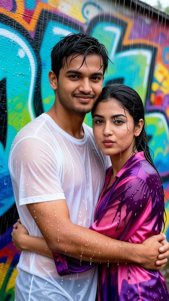 Graffiti Rain Hug image