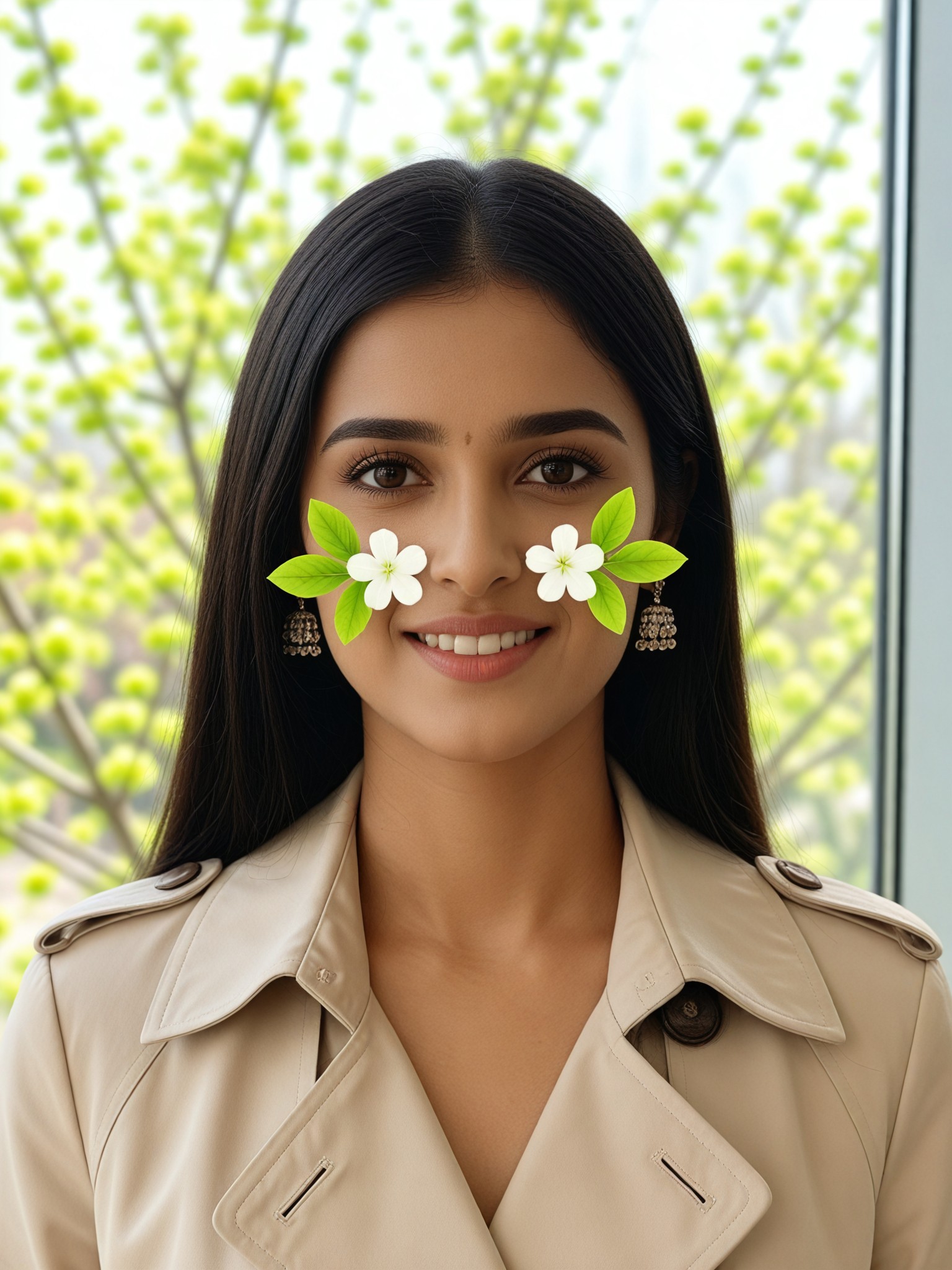 Pear Blossom Spring Photo Booth Portrait image