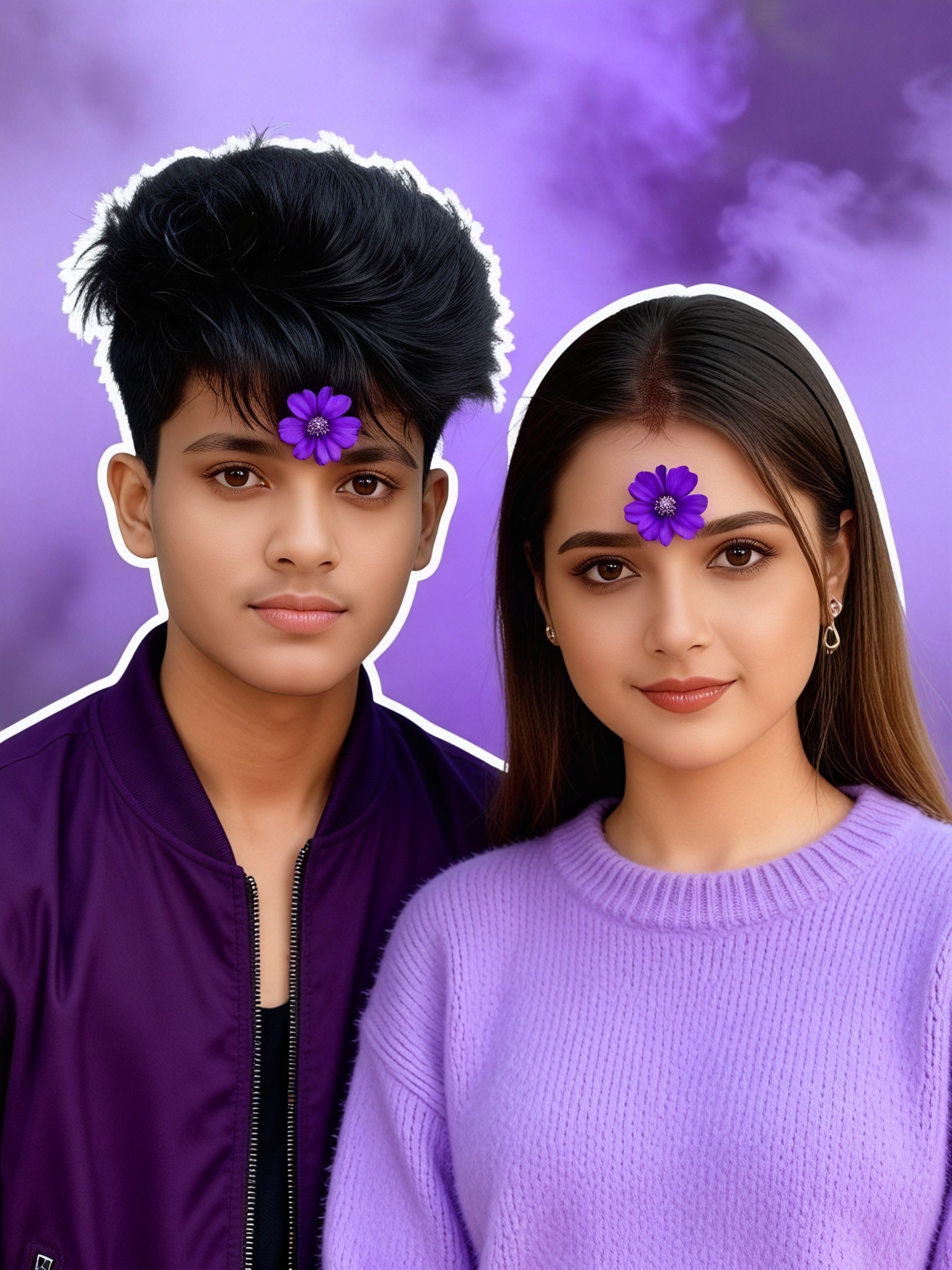 Violet Aura Photo Booth Portrait image