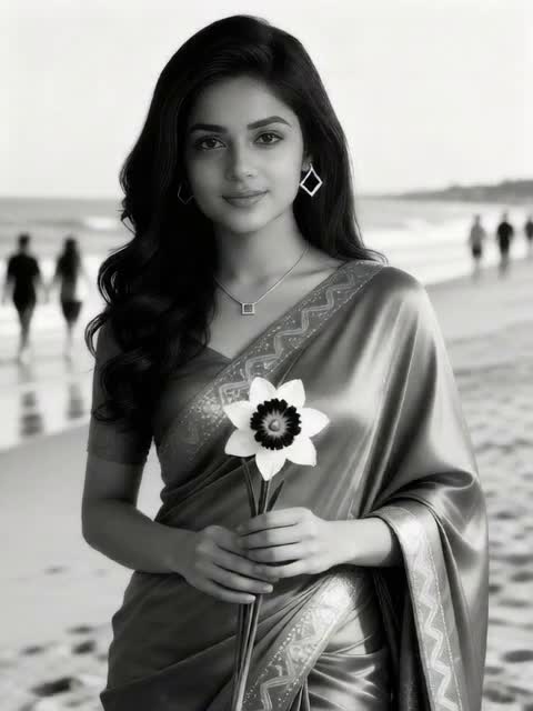 Black and White World: Warm Yellow by the Sea image