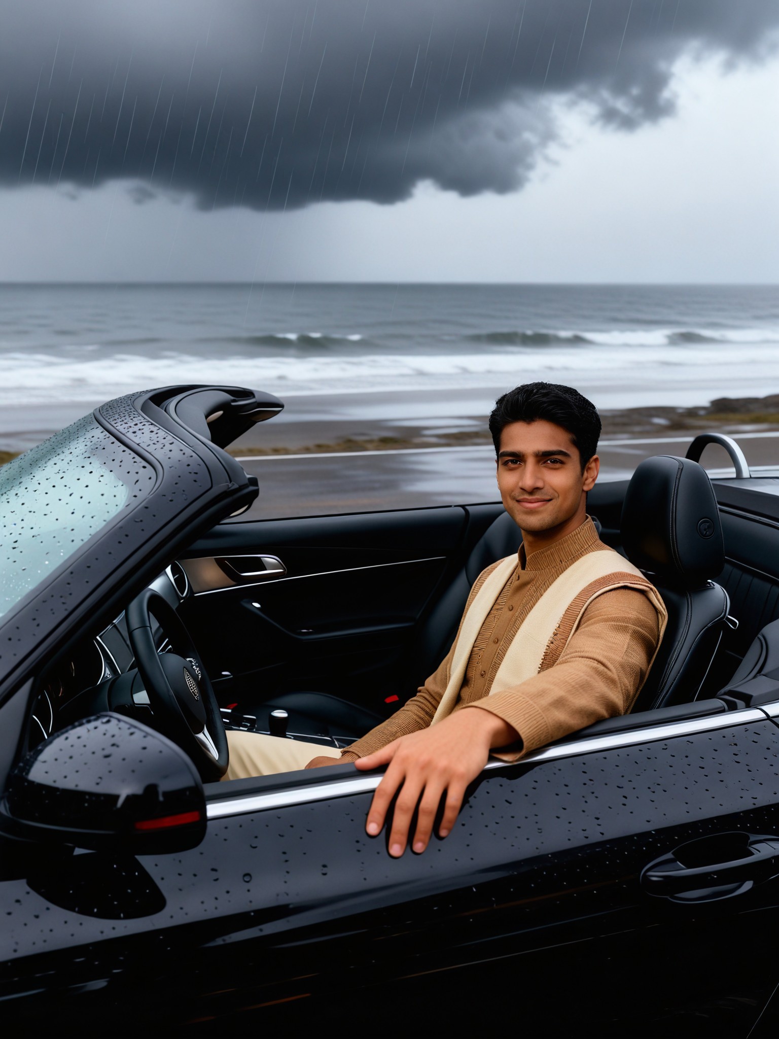 Supercar in the Rain image