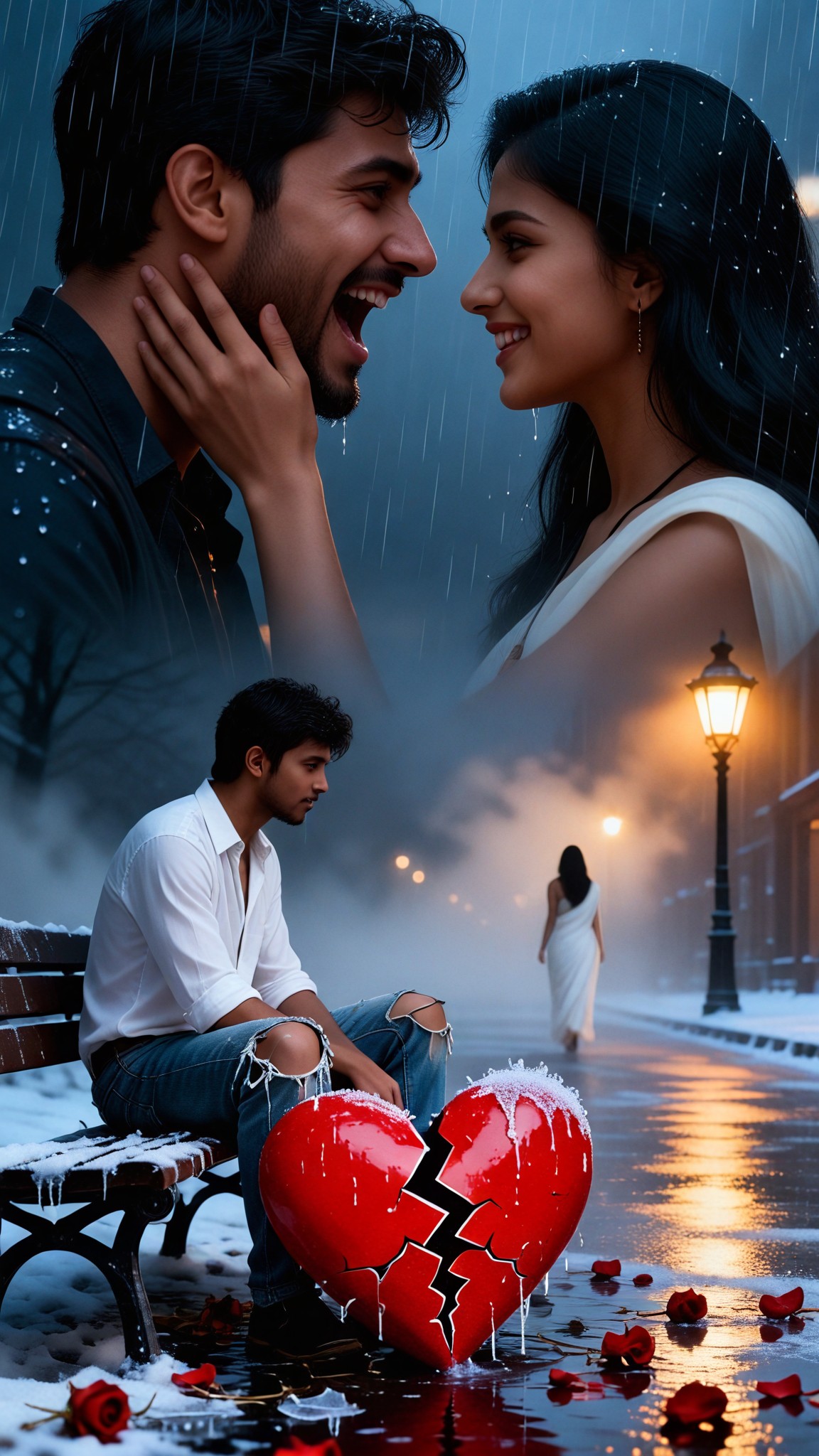 Double Exposure: Memories of Parting in the Snow image