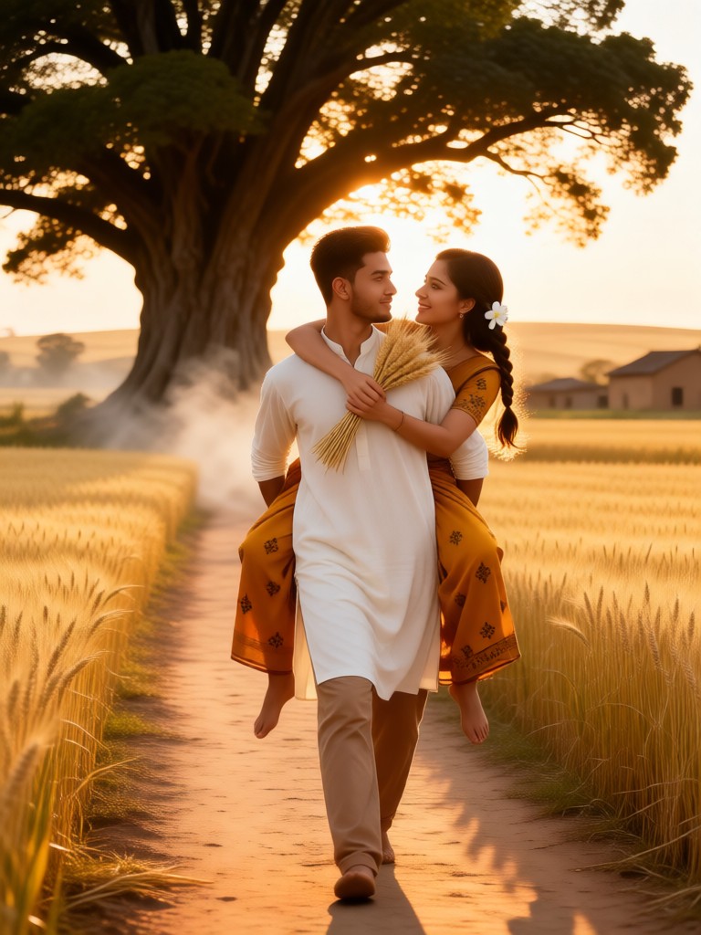 Wheat Field Couple-02 image