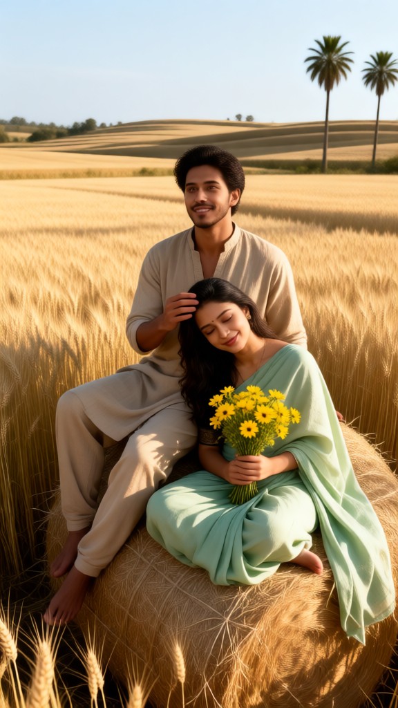 Wheat Field Couple-03 image
