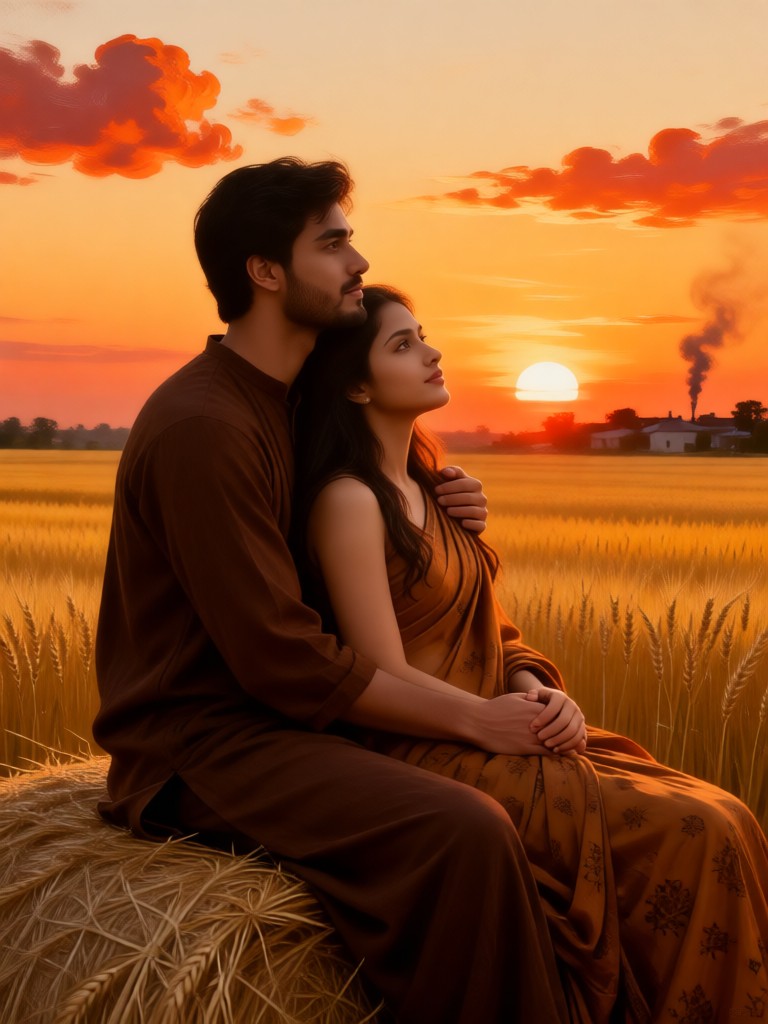 Wheat Field Couple-06 image