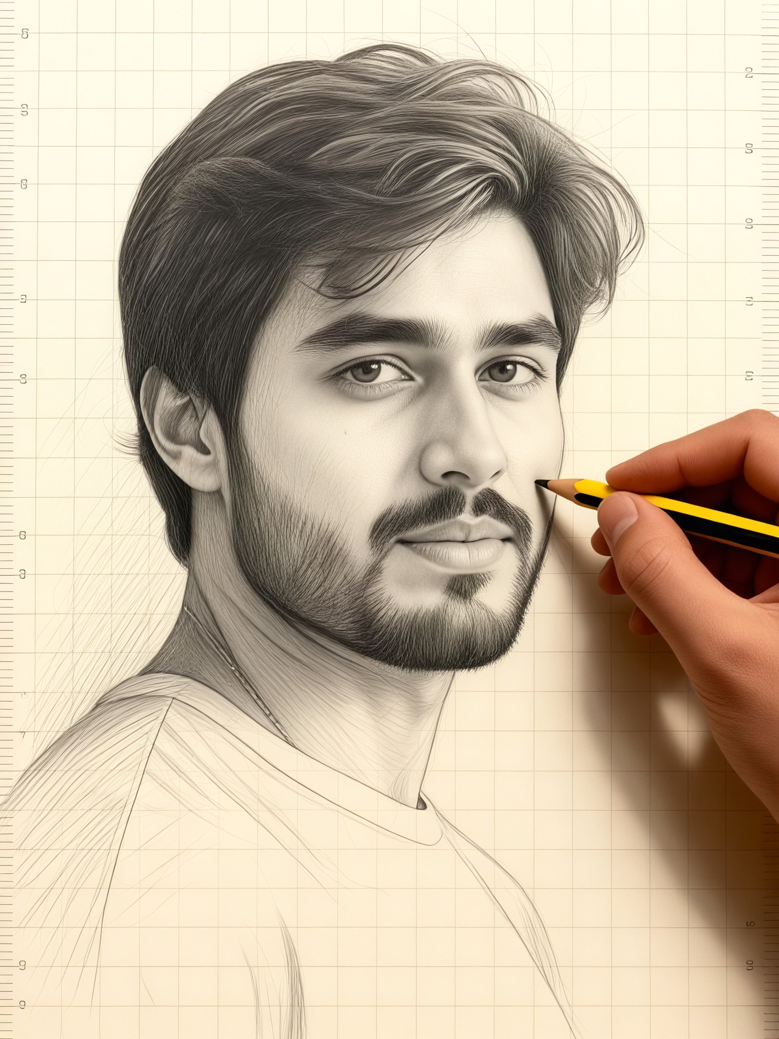 Hand-drawn Portrait Style Transformation image