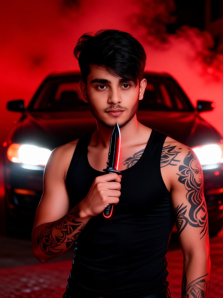 Blood-soaked hard man：10 image