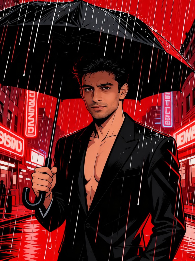 Blood-soaked hard man：12 image