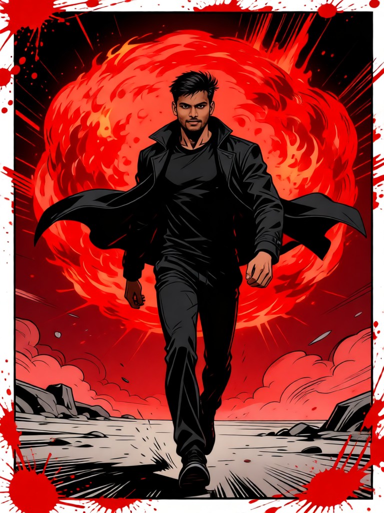 Blood-soaked hard man：16 image