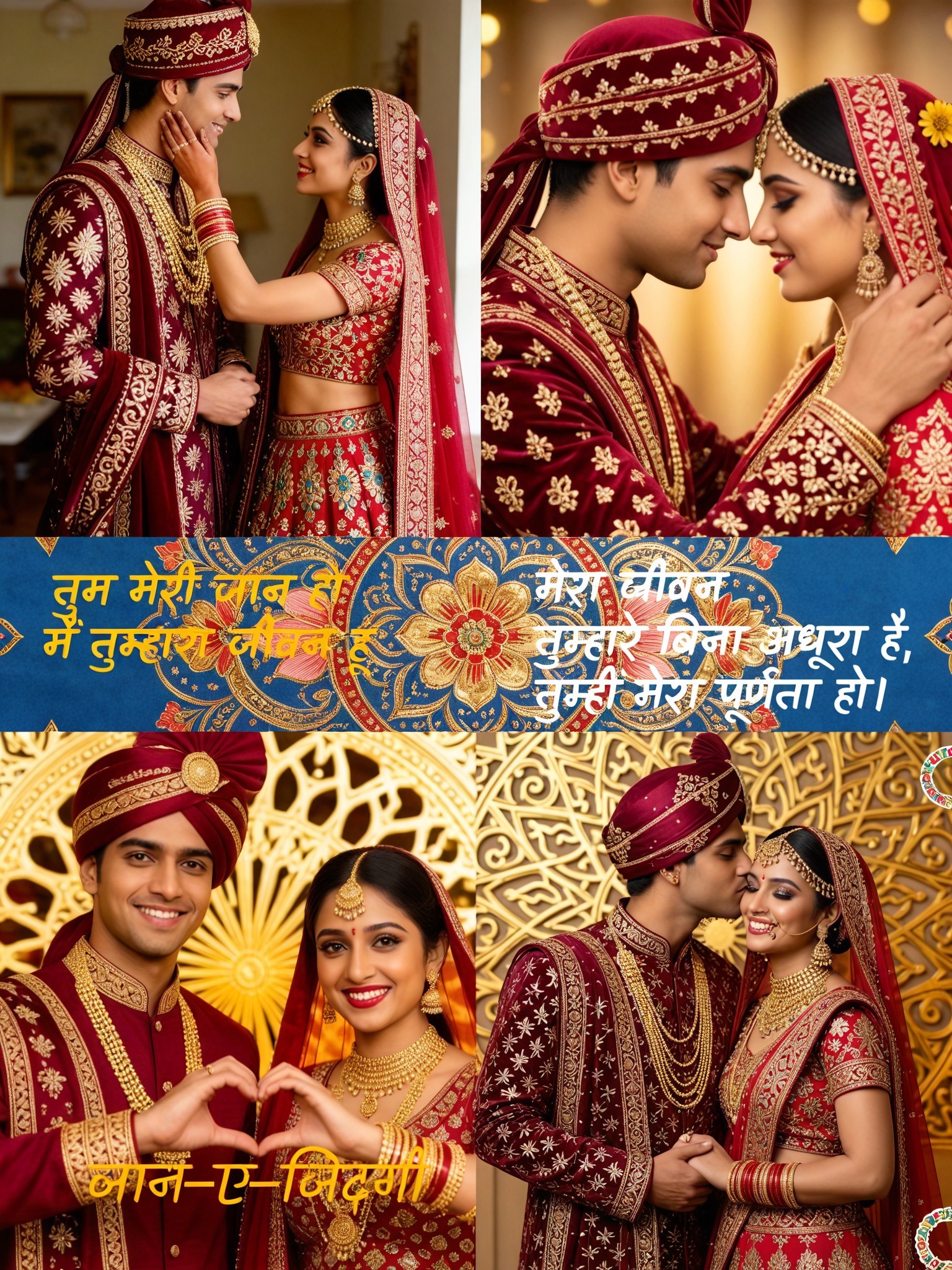 Couple four-Frame Photo Booth Stickers-20 image