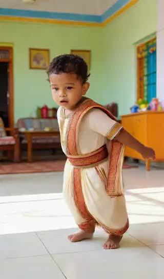 funny！Cute baby is dancing! image