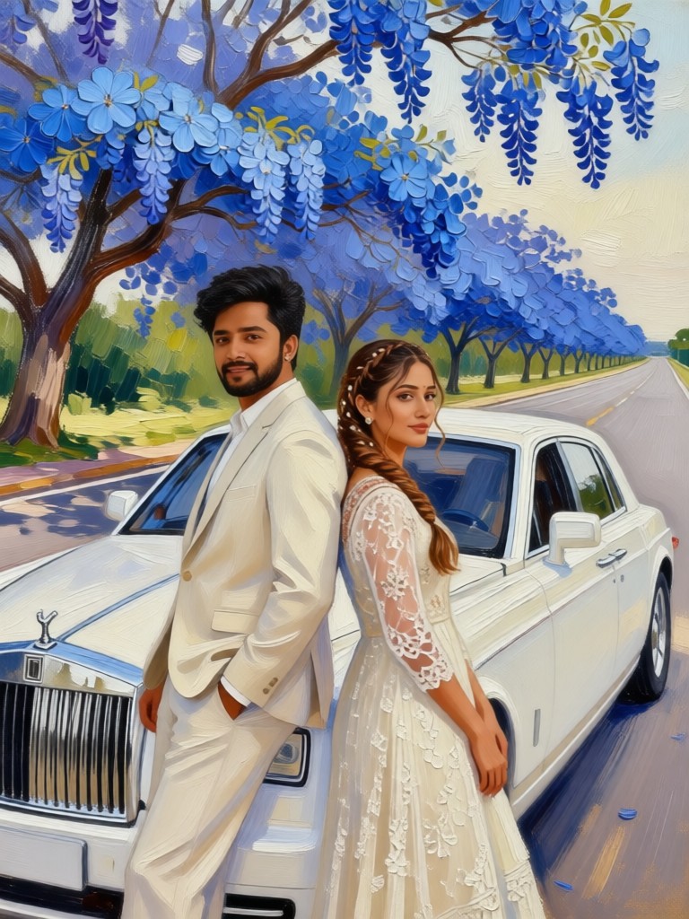 Lean against the car：08 image