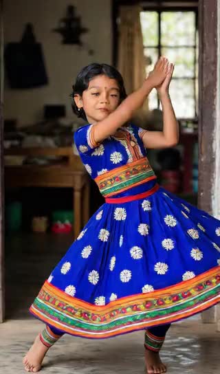 Cute girl is dancing！ image