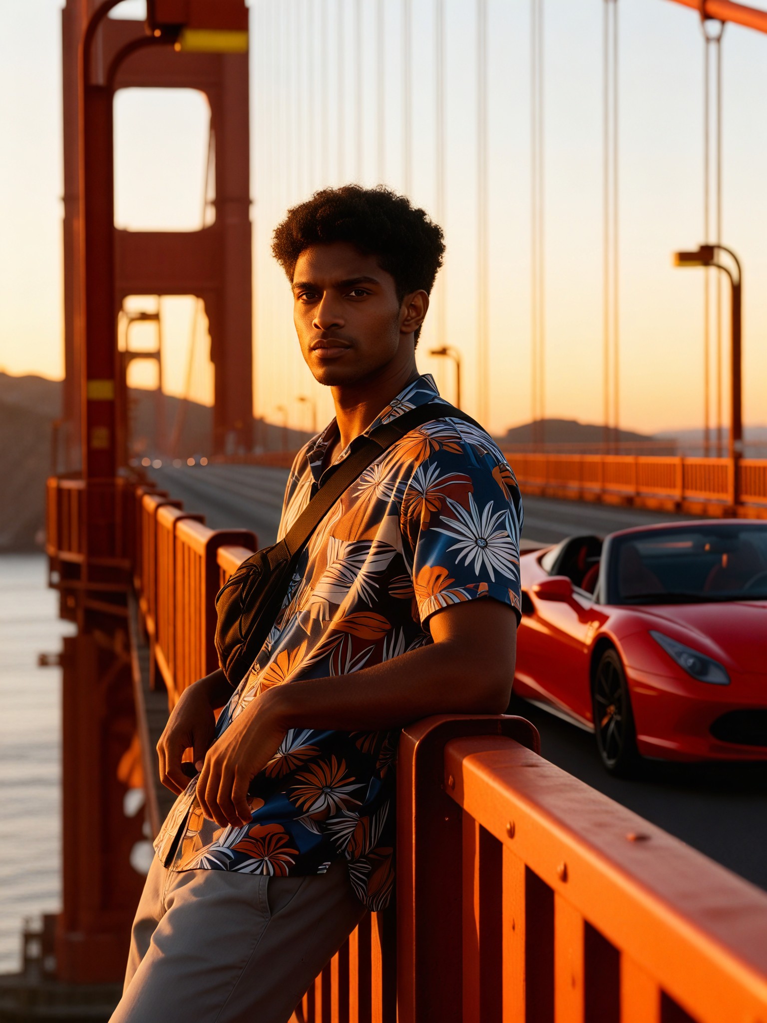 Lean against the car：20 image