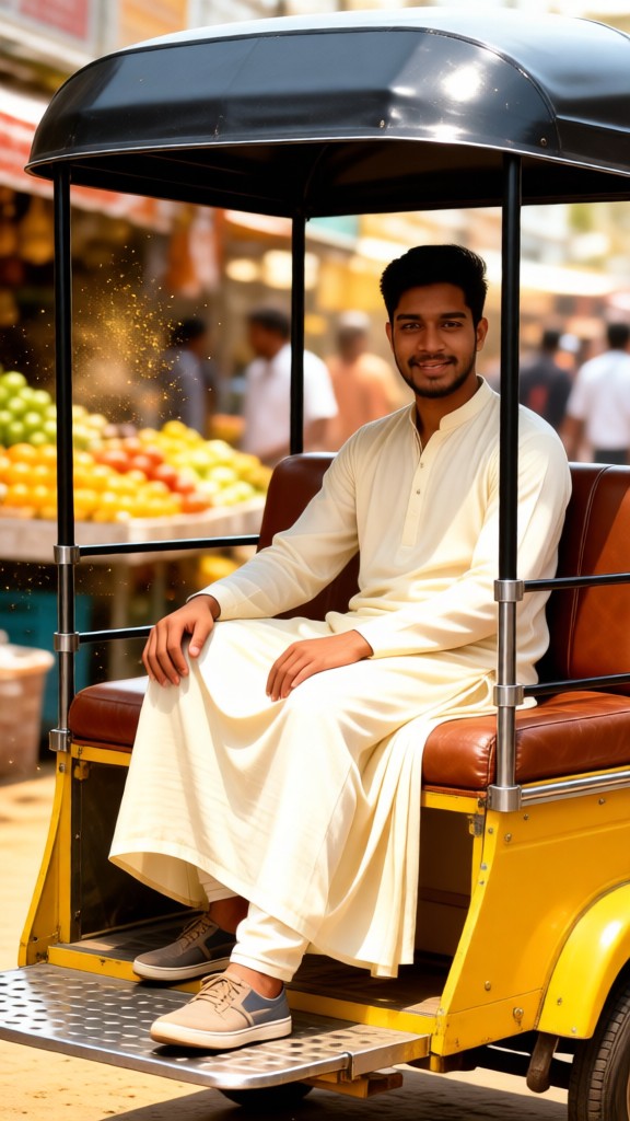 Indian Three-Wheeled Luxury Prince image