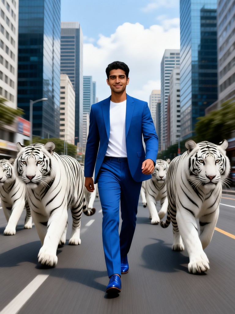 The White Tiger is behind image
