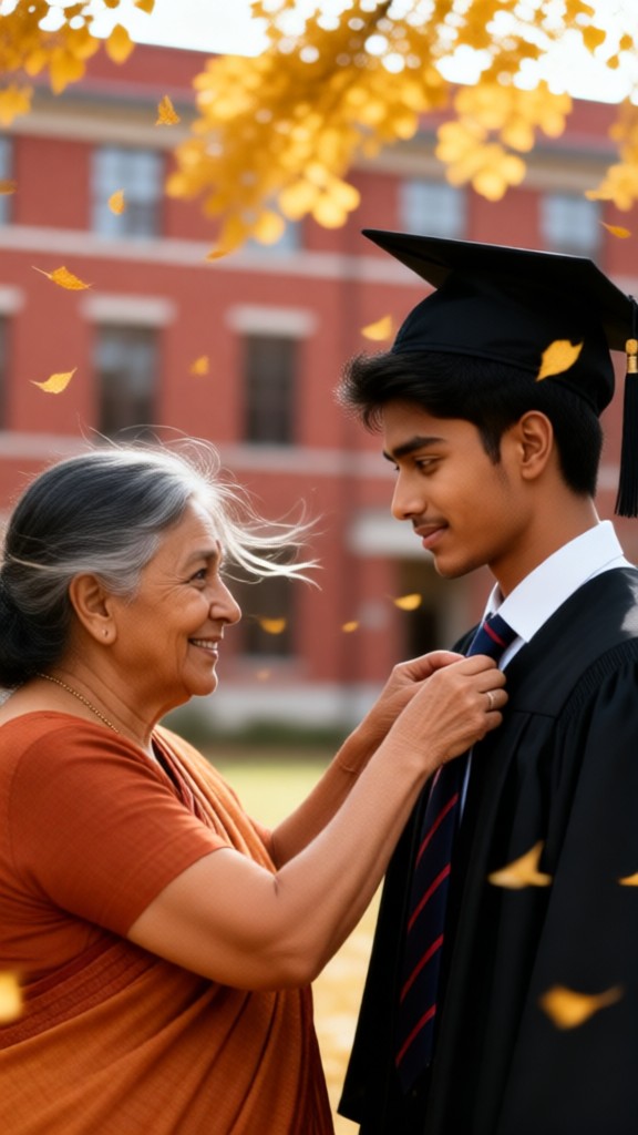 graduate with my parent image